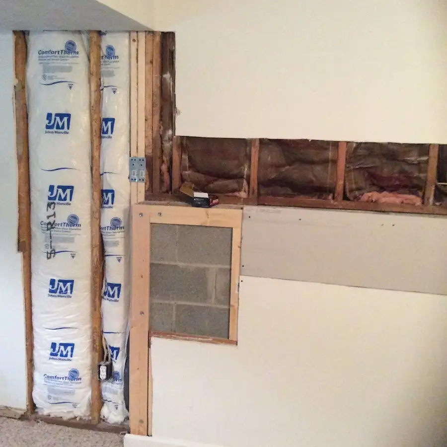 Wall insulation replacement during Odor Removal & Deodorization in Bellevue